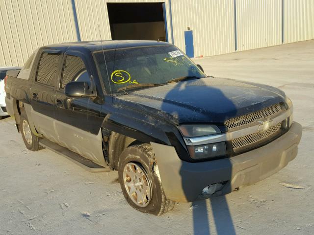 3GNEK13T42G103343 - 2002 CHEVROLET AVALANCHE BLACK photo 1