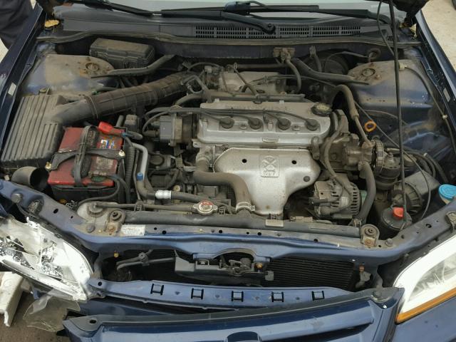 1HGCF86602A150338 - 2002 HONDA ACCORD VAL BLUE photo 7