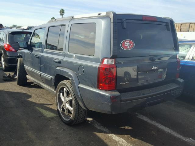 1J8HG48KX7C577695 - 2007 JEEP COMMANDER BLUE photo 3