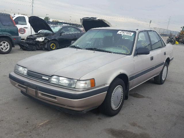 1YVGD22B3N5202350 - 1992 MAZDA 626 DX GRAY photo 2