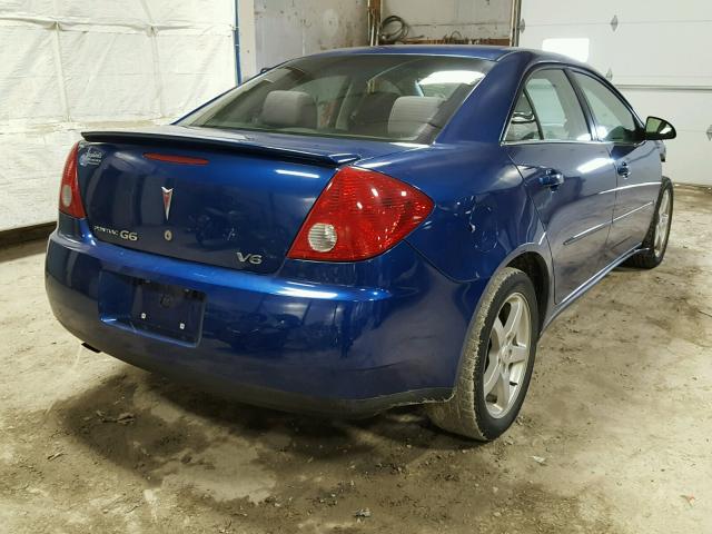 1G2ZG58N574177375 - 2007 PONTIAC G6 BASE BLUE photo 4