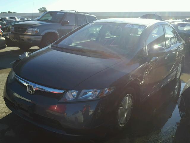 JHMFA36278S010783 - 2008 HONDA CIVIC HYBR GRAY photo 2