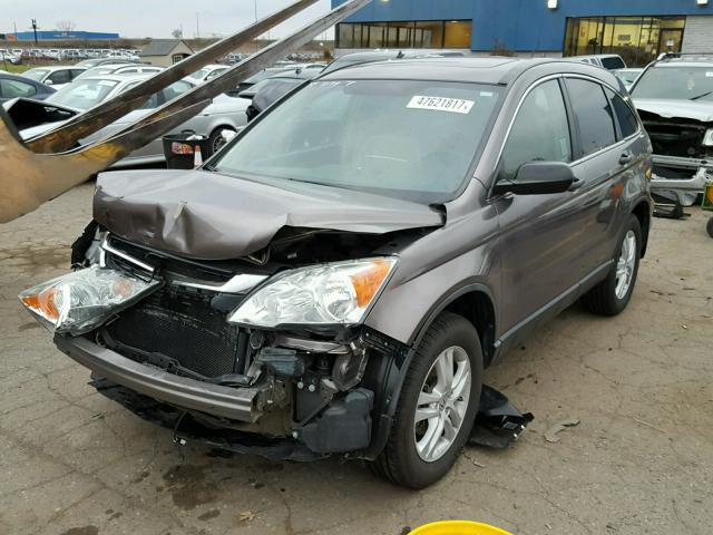 5J6RE3H57BL038380 - 2011 HONDA CR-V EX GRAY photo 2