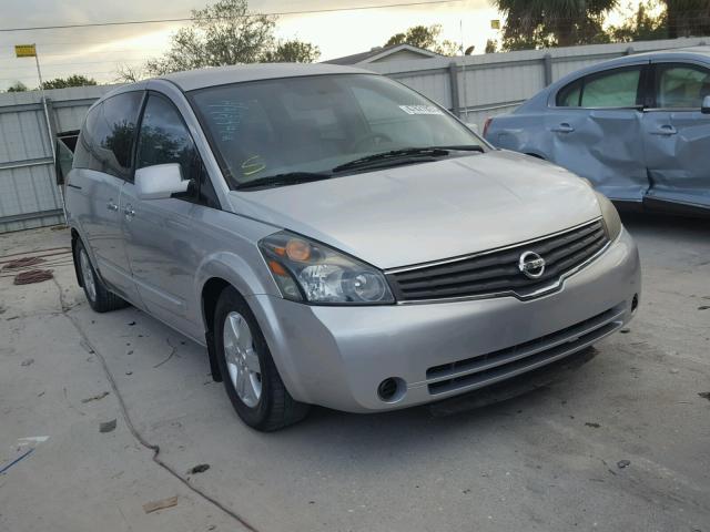 5N1BV28U67N139040 - 2007 NISSAN QUEST S SILVER photo 1