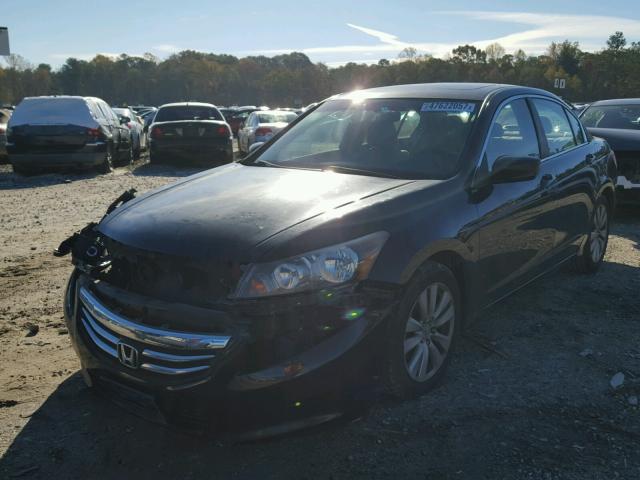 1HGCP2F75BA059617 - 2011 HONDA ACCORD EX BLACK photo 2
