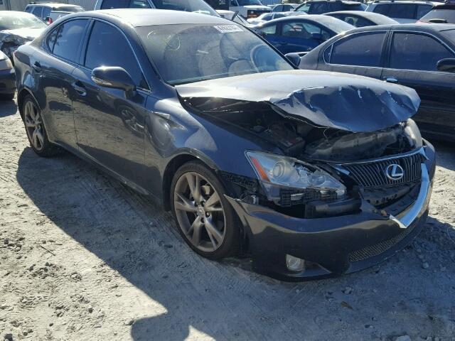 JTHBF5C25A5122860 - 2010 LEXUS IS 250 GRAY photo 1