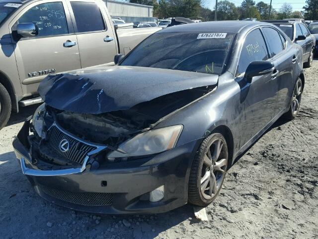 JTHBF5C25A5122860 - 2010 LEXUS IS 250 GRAY photo 2