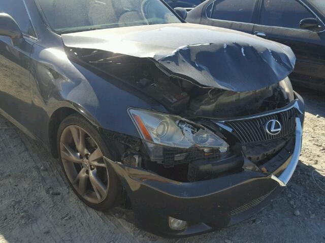 JTHBF5C25A5122860 - 2010 LEXUS IS 250 GRAY photo 9