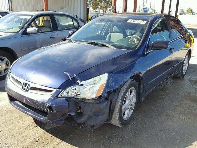 1HGCM56736A161269 - 2006 HONDA ACCORD EX BLUE photo 2