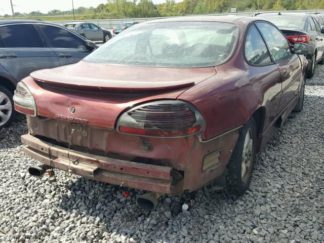 1G2WP12K1YF207245 - 2000 PONTIAC GRAND PRIX RED photo 4