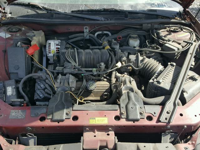 1G2WP12K1YF207245 - 2000 PONTIAC GRAND PRIX RED photo 7