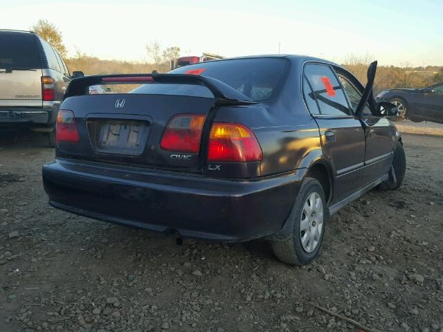 1HGEJ6675YL010206 - 2000 HONDA CIVIC LX MAROON photo 4