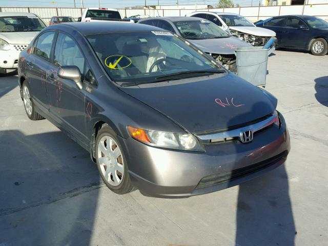 1HGFA16508L071338 - 2008 HONDA CIVIC LX GRAY photo 1