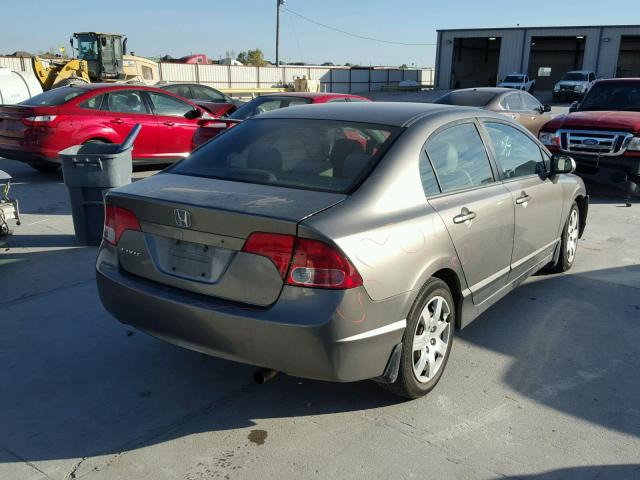 1HGFA16508L071338 - 2008 HONDA CIVIC LX GRAY photo 4