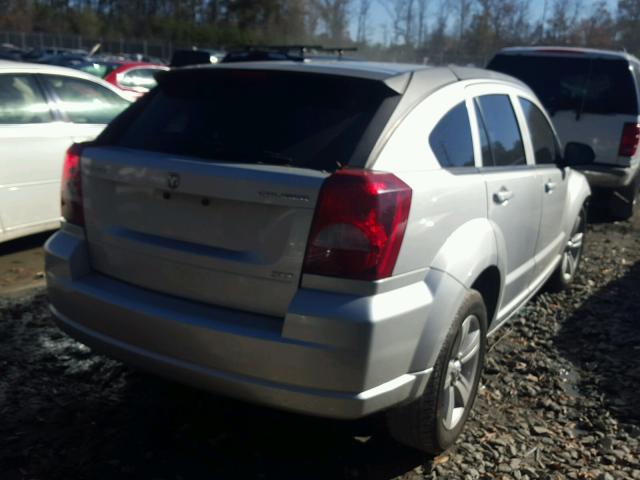 1B3CB4HA0AD590742 - 2010 DODGE CALIBER SX SILVER photo 4