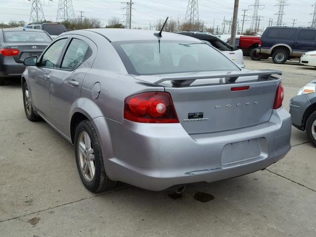 1C3CDZAG0DN655032 - 2013 DODGE AVENGER SE GRAY photo 3