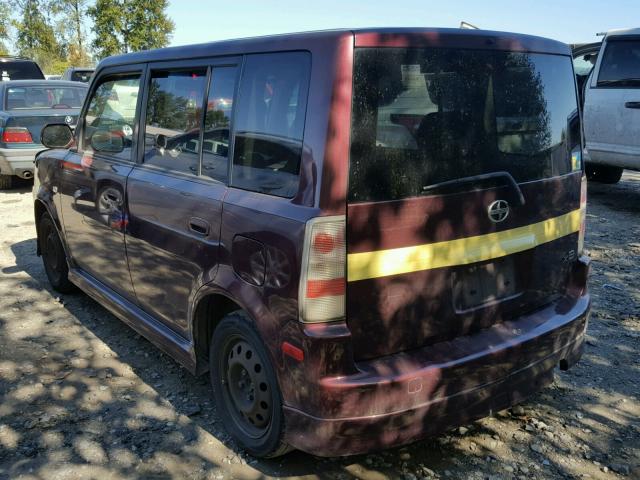 JTLKT324554022114 - 2005 TOYOTA SCION XB Марун фото 3