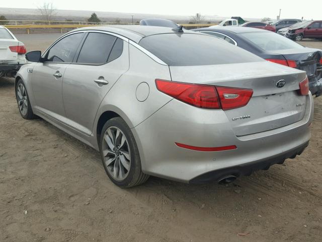 5XXGR4A6XFG400752 - 2015 KIA OPTIMA SX SILVER photo 3