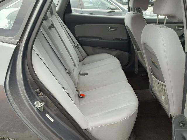 KMHDU46D69U671276 - 2009 HYUNDAI ELANTRA GL GRAY photo 6