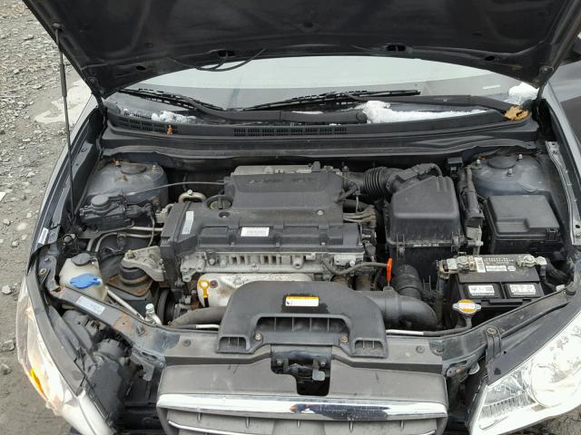 KMHDU46D69U671276 - 2009 HYUNDAI ELANTRA GL GRAY photo 7