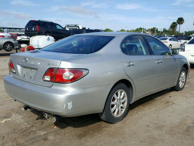 JTHBF30G120069061 - 2002 LEXUS ES 300 SILVER photo 4