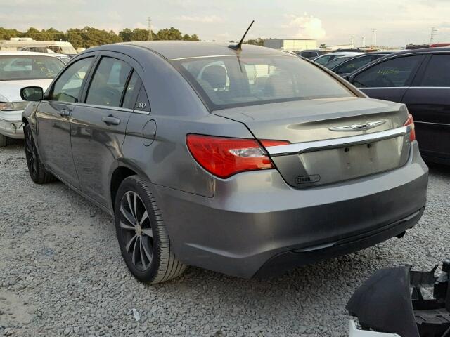 1C3CCBBB8DN727625 - 2013 CHRYSLER 200 TOURIN GRAY photo 3