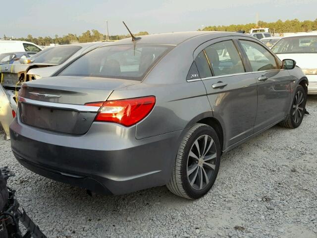 1C3CCBBB8DN727625 - 2013 CHRYSLER 200 TOURIN GRAY photo 4