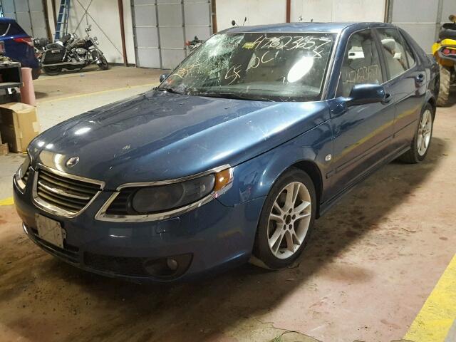 YS3ED49G883503408 - 2008 SAAB 9-5 2.3T BLUE photo 2