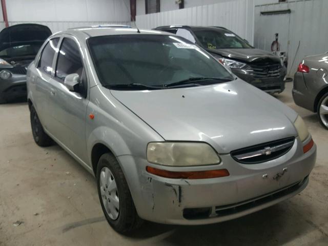 KL1TD52644B123222 - 2004 CHEVROLET AVEO SILVER photo 1