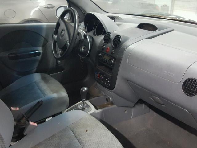 KL1TD52644B123222 - 2004 CHEVROLET AVEO SILVER photo 5