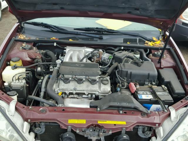 4T1BF30K42U001993 - 2002 TOYOTA CAMRY LE RED photo 7