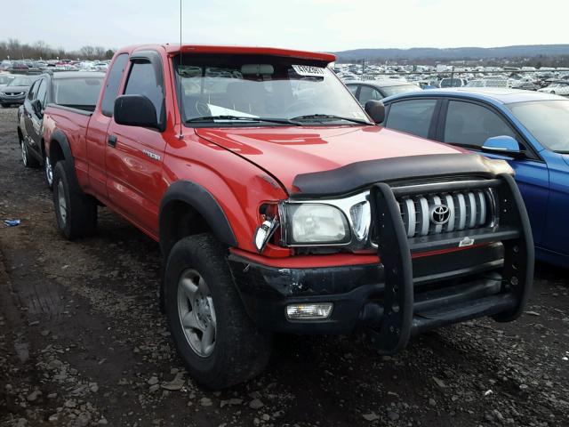 5TEWM72N21Z836152 - 2001 TOYOTA TACOMA XTR RED photo 1