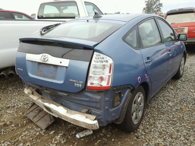 JTDKB20U877558889 - 2007 TOYOTA PRIUS BLUE photo 4