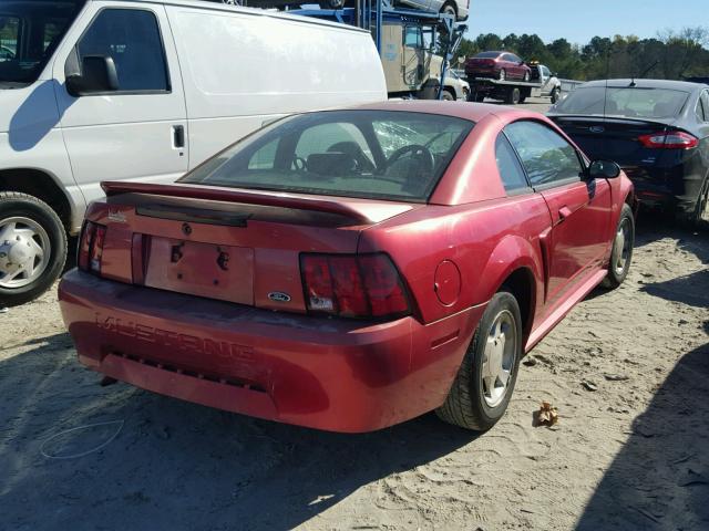 1FAFP4049YF157444 - 2000 FORD MUSTANG RED photo 4