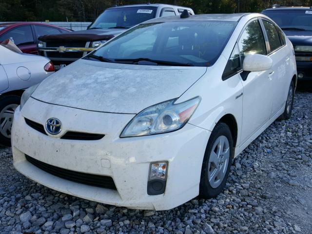 JTDKN3DU3B1366427 - 2011 TOYOTA PRIUS WHITE photo 2