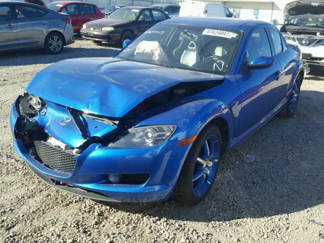 JM1FE173140109896 - 2004 MAZDA RX8 BLUE photo 2