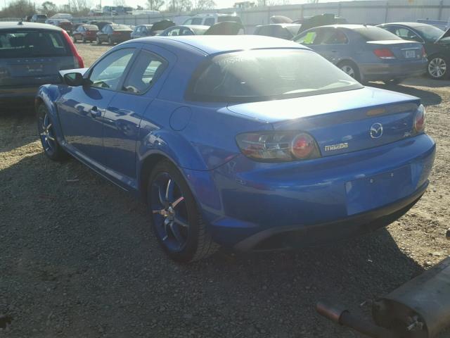 JM1FE173140109896 - 2004 MAZDA RX8 BLUE photo 3