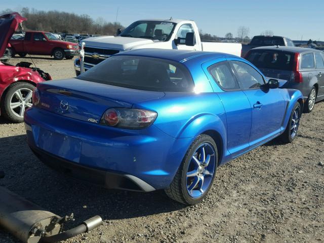 JM1FE173140109896 - 2004 MAZDA RX8 BLUE photo 4