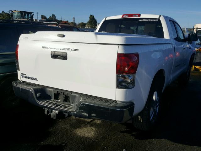 5TFRV58127X018035 - 2007 TOYOTA TUNDRA DOU WHITE photo 4