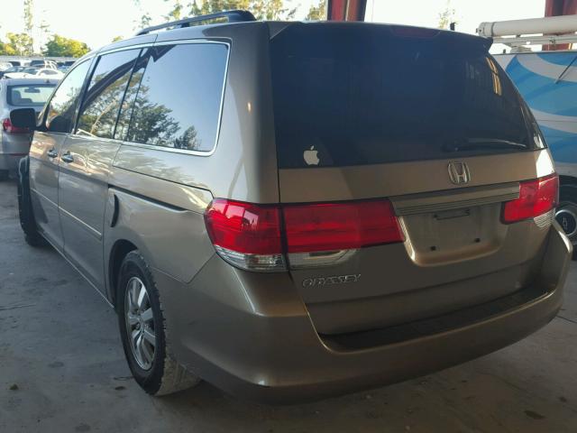 5FNRL3H51AB047623 - 2010 HONDA ODYSSEY EX GOLD photo 3