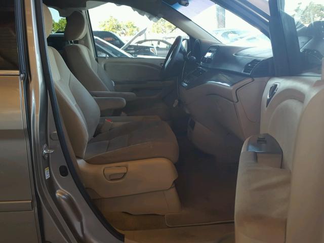 5FNRL3H51AB047623 - 2010 HONDA ODYSSEY EX GOLD photo 5