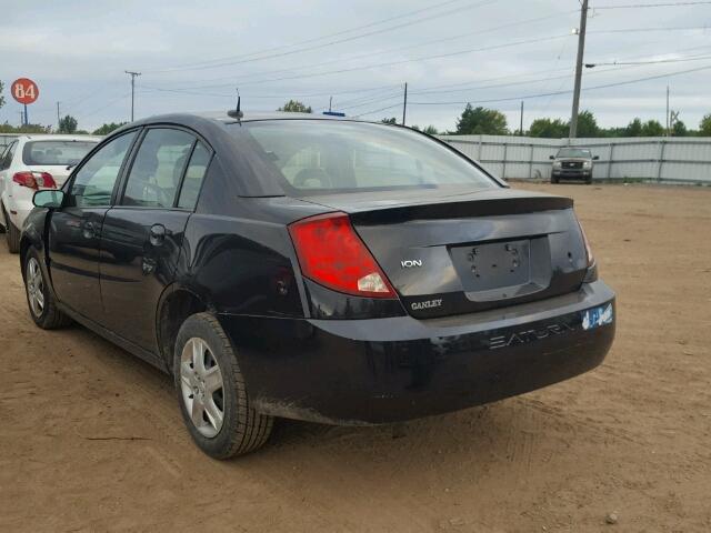 1G8AJ58F37Z192540 - 2007 SATURN ION LEVEL BLACK photo 3