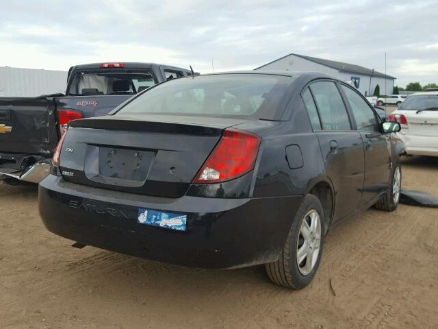 1G8AJ58F37Z192540 - 2007 SATURN ION LEVEL BLACK photo 4