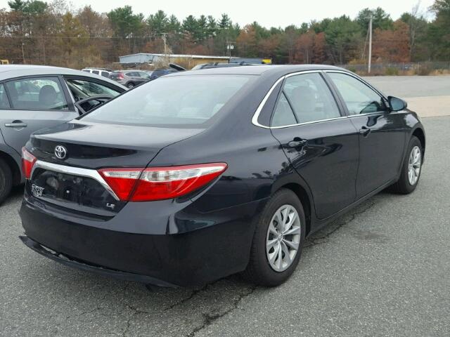 4T4BF1FK6FR455797 - 2015 TOYOTA CAMRY LE BLACK photo 4