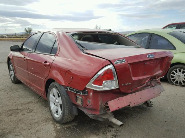 3FAHP07166R199177 - 2006 FORD FUSION SE MAROON photo 3