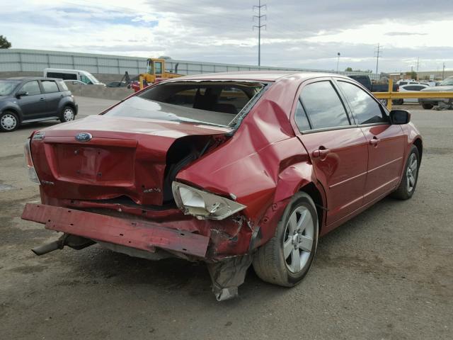 3FAHP07166R199177 - 2006 FORD FUSION SE MAROON photo 4