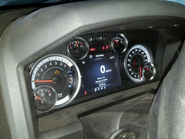 1C6RR7GP2DS659708 - 2013 RAM 1500 SLT BLACK photo 8