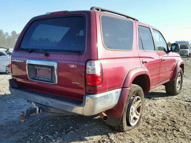 JT3GN86RX20257758 - 2002 TOYOTA 4RUNNER SR BURGUNDY photo 4