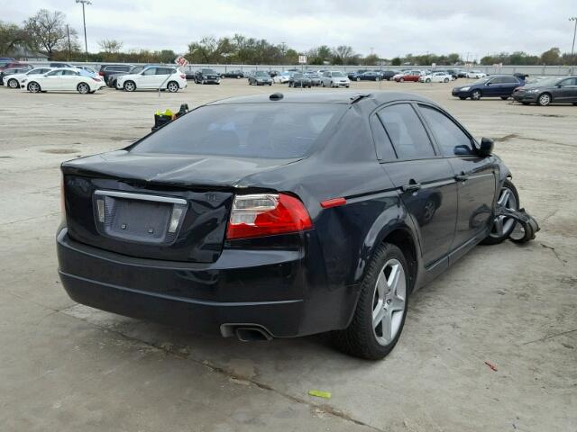 19UUA66225A080429 - 2005 ACURA TL BLACK photo 4