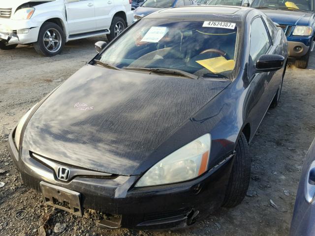 1HGCM72675A005176 - 2005 HONDA ACCORD EX BLACK photo 2